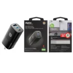 Cheetah4 65W Dual USB-C & Single USB-A Port Super-fast GaN Charger + Type-C to Type-C 1m Cable - digifon