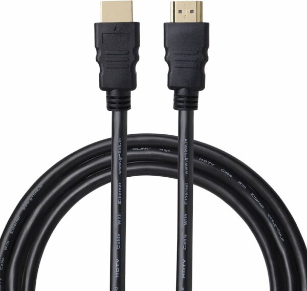 HIGH SPEED HDMI CABLE WITH ETHERNET 5M/16FT BLACK GOLD