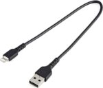 LIGHTNING TO USB-A CABLE 15CM/6INCH (BLACK)