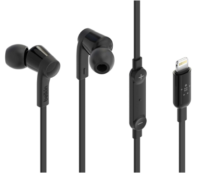 ROCKSTAR HEADPHONES WITH LIGHTNING CONNECTOR(BLACK)
