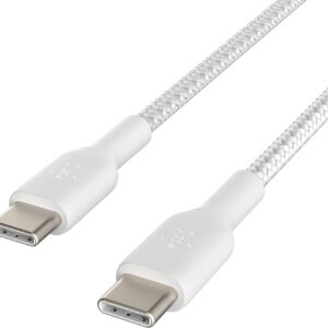 LIGHTNING TO USB A CABLE 1M 2PK WHITE PVC