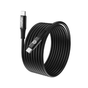 USB A TO USB C CABLE 2M BRAIDED BLACK
