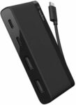 USB-C 4 PORT MINI HUB BLACK