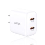37W DUAL WALL CHARGER WITH PPS WHITE
