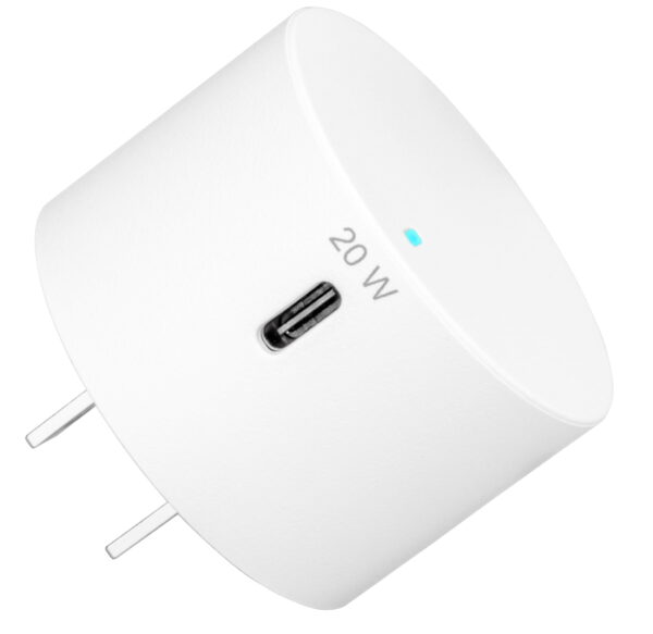 USB-C WALL CHARGER 20W WHITE