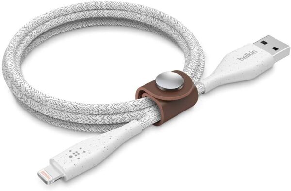 LIGHTNING TO USB A CABLE 1M 2PK WHITE PVC