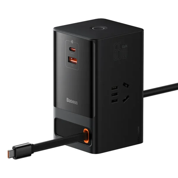 Baseus Power-Combo Digital Power-Strip Black