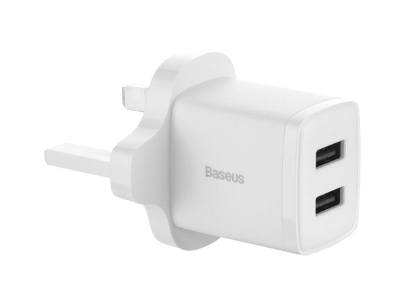 Baseus Compact Charger 2U 10.5W UK White