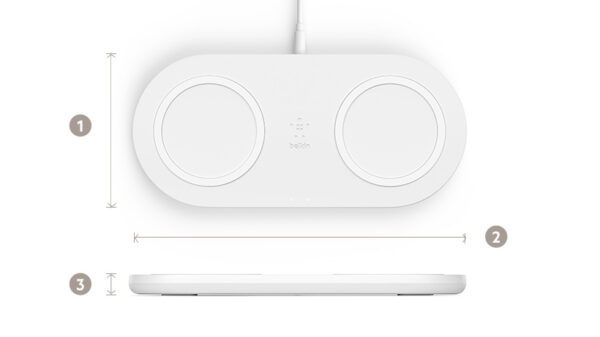 WIRELESS CHARGING PAD 10W WITH PSU WHITE