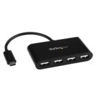 USB-C 4 PORT MINI HUB BLACK