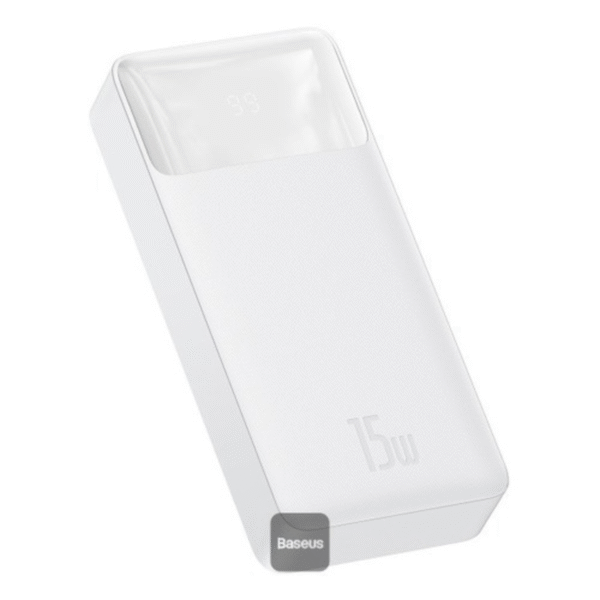 Baseus Bipow Digital Display Power Bank 10000mAh 15W White Overseas Edition