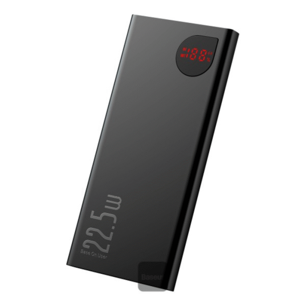 Baseus Adaman Metal Digital Display Quick Charge Power Bank 10000mAh 22.5W （ 2021 Edition）Black Overseas Edition