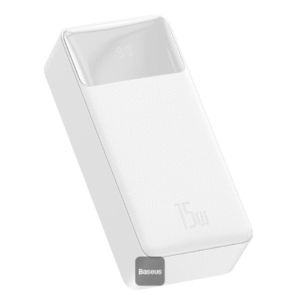 Baseus Bipow Digital Display Power Bank 30000mAh 15W White Overseas Edition