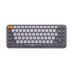 OS-Baseus K01B Wireless Tri-Mode Keyboard Frosted Gray