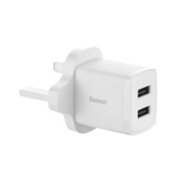 Baseus Compact Charger 2U 10.5W UK White