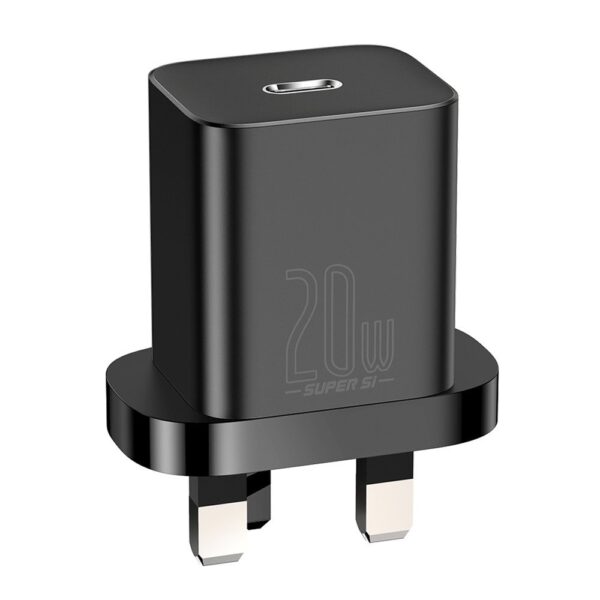 Baseus Super Si Quick Charger 1C 20W UK Sets Black