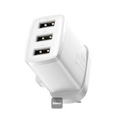 Baseus Compact Charger 3U 17W UK White