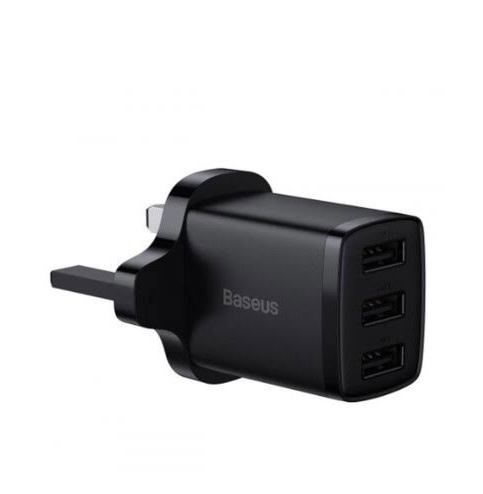 Baseus Compact Charger 3U 17W UK Black