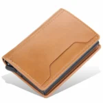 POP-UP ALLUMINUM ALLOY WALLET BROWN